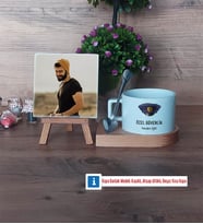 Özel Güvenlik Görevlisi Fotoğraflı Dekoratif Taş, Kupa Bardak Beyaz Hediye (Model 8)