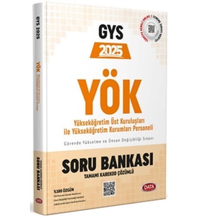 2025 GYS Yükseköğretim Üst Kuruluşları ile Yükseköğretim Kurumları Personeli Soru Bankası Data
