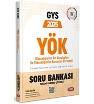 2025 GYS Yükseköğretim Üst Kuruluşları ile Yükseköğretim Kurumları Personeli Soru Bankası Data