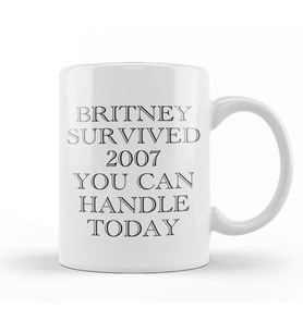 Britney Survived 2007 04 Kupa Bardak Porselen