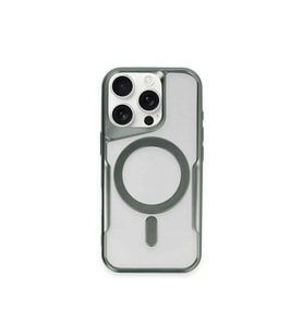 iPhone 12 Kılıf Boyi Magsafe Silikon Kapak - Yeşil