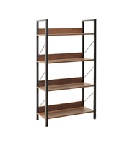 Adore Mobilya Profile 4 Raflı Kitaplık-Koyu Ceviz(Oslo Ceviz) 73x136x35 cm (GxYxD)