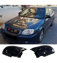 Hyundai Accent Admire Batman Yarasa Ayna Kapağı Piona Black ABS 2003 - 2006