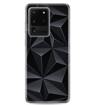 Samsung Galaxy S20 Ultra Kılıf Silikon Desen Boyun Askılı Prizmalar 1782