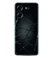 Tecno Pova 5 Kılıf Silikon Desen Özel Seri Dikenli Tel 1779