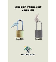 Uzun Kilit ve Kısa Kilit Asker Seti (Açık Sarı)