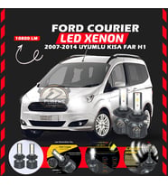 Ford Courier 2007-2014 Kısa Far Uyumlu Şimşek Etkili Led Xenon Premium Series H1