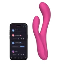 Astarte Lovense Osci 3 Telefon Kontrollü Klitoris ve G Noktası için Isıtmalı Tavşan Vibratörü