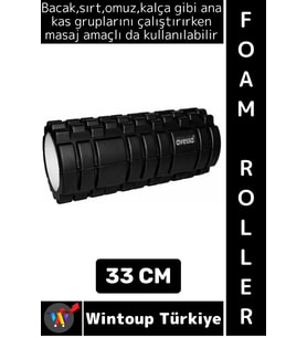 #FoamRoller Spor Fitness Egzersiz Pilates Yoga Masaj Esneme Bacak Sırt Bel Omuz Kalça Foam Roller