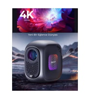 Kompakt 4K Projeksiyon Cihazı, Android TV 9.0 ile Eğlence Keyfi