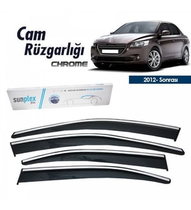 Citroen Cellysee Kromlu Cam Rüzgarlığı 2012-2023 arası Sunplex (Beyaz)