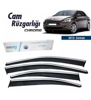 Citroen Cellysee Kromlu Cam Rüzgarlığı 2012-2023 arası Sunplex (Beyaz)