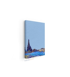 Dikey Kanvas Tablo Salon Duvar Tablosu Vangogh 122 Yeni Ev Hediyesi Ofis Tablosu