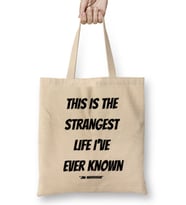Jim Morrison Quotes Gift- Vintage Retro Rainbow Style Bez Çanta Uzun Saplı