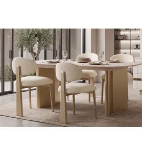 ZENİT AÇILIR MDF YEMEK MASASI+6 SANDALYE