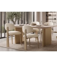 ZENİT AÇILIR MDF YEMEK MASASI+6 SANDALYE
