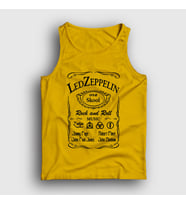Presmono Unisex Sarı Old Led Zeppelin Atlet 96410tt (Sarı)