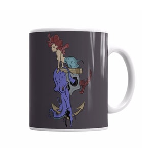 Mermaid Kupa Bardak Porselen