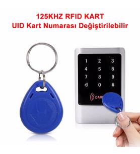 UID Kimlik Numarası Değiştirilebilir 125KHZ RFID Rfid Manyetik Anahtarlık Proximity