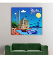 Ortaköy Tasarımlı Kanvas Tablo