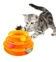 3 Katlı Kedi Oyuncağı Turntable Cat Toy