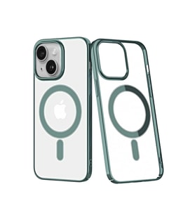Newface Apple iPhone 14 Plus Kılıf Element Magneticsafe Sert Kapak - Köknar Yeşili