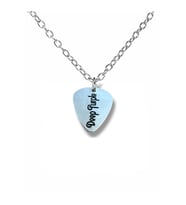 Deep Purple Efsane Rock Grubu Pena Şeklinde Çift Taraflı Rock İşaretli Unisex Metal Kolye (Gümüş)