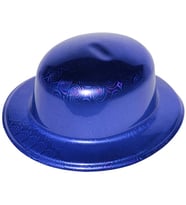 Durukar® Mavi Renk Hologramlı Plastik Yuvarlak Melon 27x24 cm