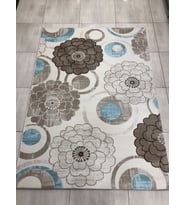 Flora Halı Alina 0720 B 165X230 Turkuaz Vizon 4 M2 Halı !