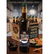 Tuzu Azaltılmış Soya Sosu 750 ML x 20 Adet - 1 Koli (Koli Bazlı Avantaj Paketi)