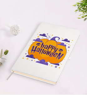 BK Gift Happy Halloween Tasarımlı Beyaz Defter-10