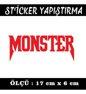 monster tuning modifiye etiket sticker - 2 adet çıkartma araba motosiklet kask atv tablet pc buzdolabı otomobil bilgisayar uyumlu