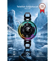 Torima Kablolu Cep Telefon Soğutucu Oyuncu Radyatör Soğutma Fanı ACC40 Siyah