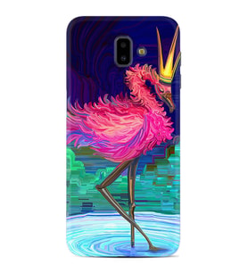 Samsung J6 Plus J7 Prime J7 Pro M20 Kılıf Desenli Silikon Queen Flamingo 1748