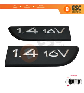 Renault Megane MK2 Scenic MK2 için 2 Parça 1.4 16V Monogram Amblemi Yazısı 8200209128