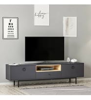 TV Sehpası Doğal Antrasit