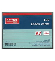 Deffter A7 Çizgili Index Kartı Mavi