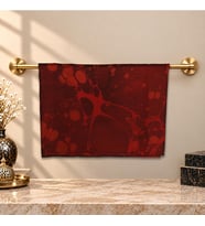 e38 EL İŞÇİLİĞİ KADIN RENKLİ EBRU FULAR 175*35 cm-6711