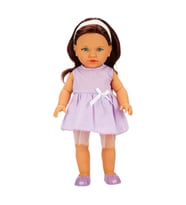 Dollz n More Tina Classic Bebek 45 Cm Mor Elbiseli