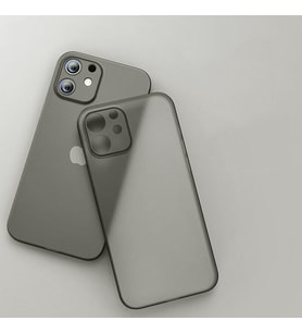 Iphone 11 Uyumlu 0,2 Mm Pp Buzlu Ultra Ince Sert Silikon Kamera Korumalı Kılıf