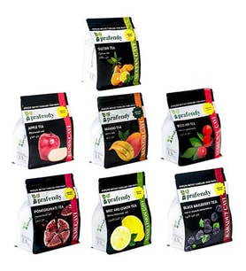 Prafendy Gerçek Meyve Taneli Çay Karışık Set  7  x 1000 Gr