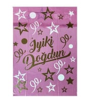 Masa Örtüsü İyiki Doğdun Pembe 120x180-