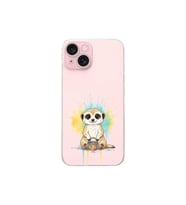 iPhone 15 ile Uyumlu Splash Mirket Tasarımlı Şeffaf Silikon Kılıf