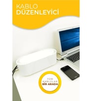 Büyük Boy Kablo Düzenleyici Organizer, Pratik ve Şık Çözüm