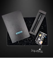 Siyah Defter & Siyah Kalem & Islak Mendil Hediye Seti