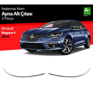 Renault Megane Uyumlu 4 Krom Ayna Alt Çıtası 2 Parça 2016 Üzeri (Karışık)