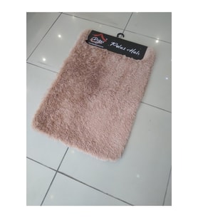 DOĞUŞ PELUŞ TAVŞAN TÜYÜ CAMEL 2 Lİ KLOZET TAKIMI