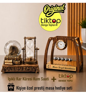 Newton Denge Topu ve Işıklı Kar Küresi Hediye Seti