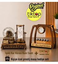 Newton Denge Topu ve Işıklı Kar Küresi Hediye Seti