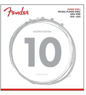 Fender 0730250407 Super 250 Nickel Plated Steel Elektro Gitar Teli (10-52) 250RH Regular/Heavy Set Güçlü Baslar ve Parlak Tizler
